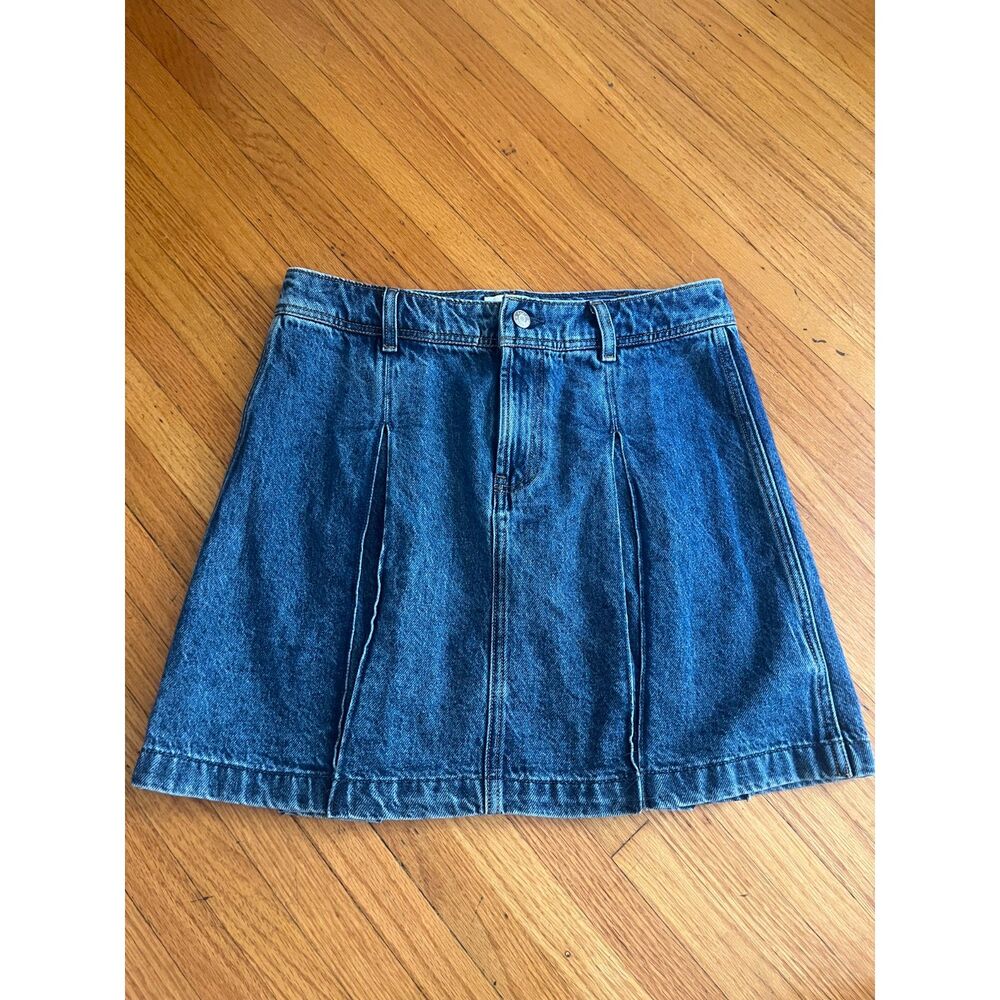 NWOT Gap x Sandy Liang Pleated Denim Mini Skirt - sz 4